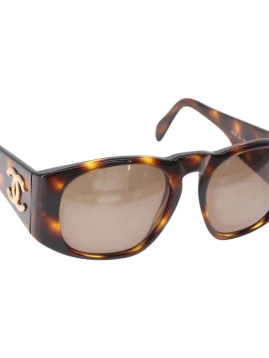 CHANEL Sunglasses Plastic Brown CC Auth 153000 main image 10